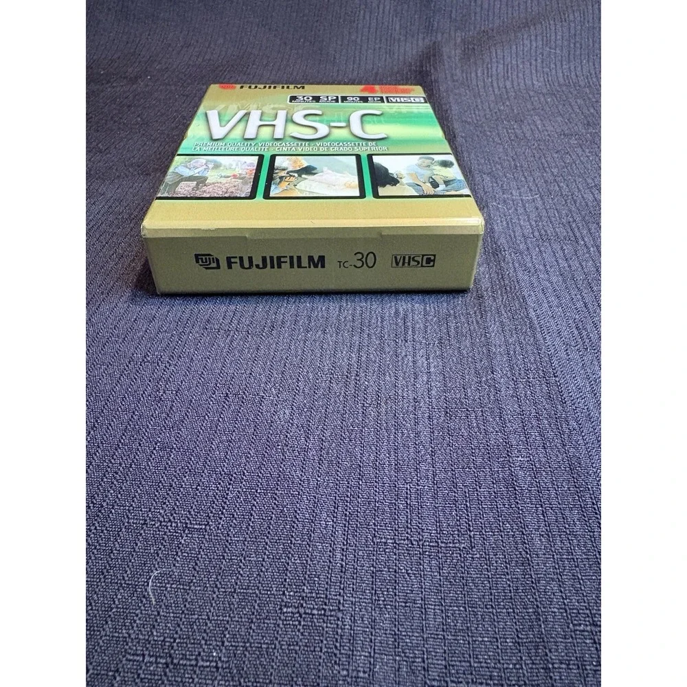 2 Pack New Sealed Fuji Fujifilm VHS-C Analog Video Tapes 30 min SP 90 min EP